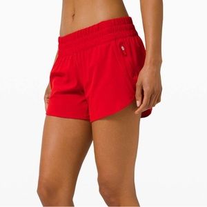 Lululemon Tracker Short Bright Red Running Shorts 103